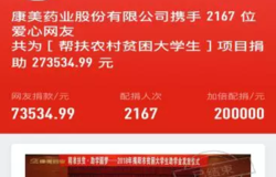 “99公益日”康美药业让爱加倍！