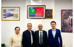 一带一路新征程|安然集团董事长刘润东先生、副董事长梁浩女士应邀拜访阿拉伯联盟驻华大使馆