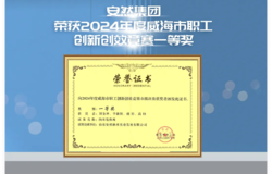 安然集团荣获2024年度威海市职工创新创效竞赛一等奖