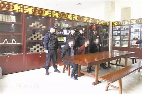 ▲抓捕现场。