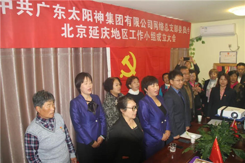 为国庆献礼！太阳神网络党总支延庆党小组正式成立！