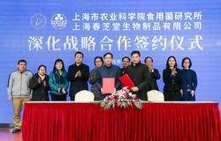 春芝堂与上海农科院食用菌研究所签署《深化战略合作协议》